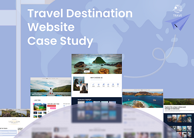 Trave - Enjoy Your Destination 3d animation branding case study destination graphic design logo motion graphics travel travel destination ui website