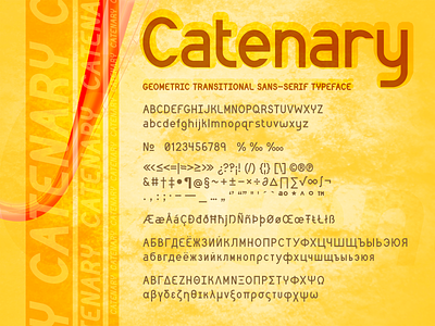 Catenary - Geometric Typeface cyrillic decorative font free futuristic geometric font greek heading legible stencil transitional font typeface