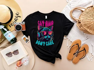 Cat Typography T-Shirt Design amazing cat cat illustration cat lover cat print cat shirt cat t shirt cat t shirt design modern t shirt t shirt design typography unique
