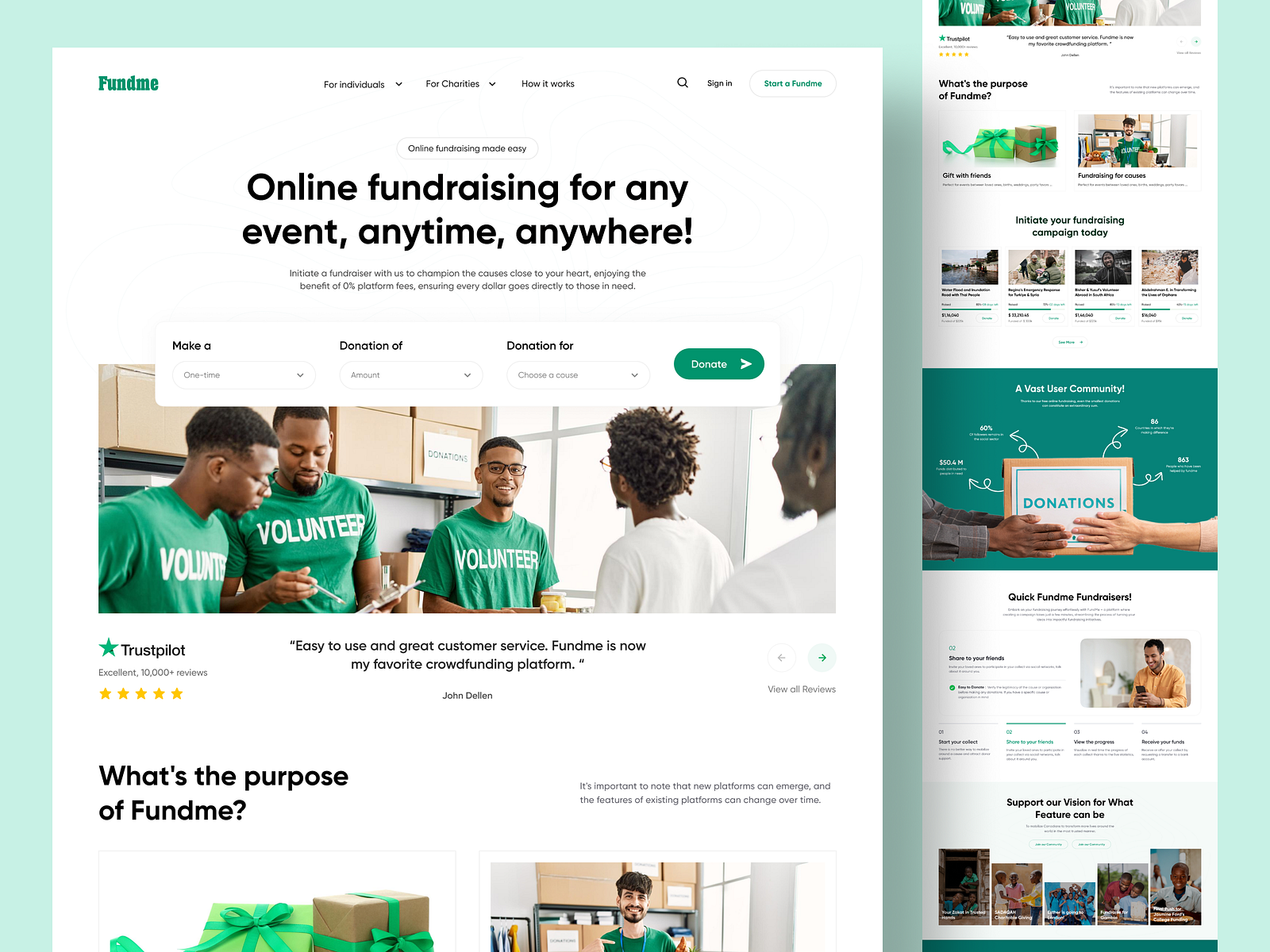 Fund Me - Crowdfunding Landing Page by Pulok Paul | UX/UI & Web ...