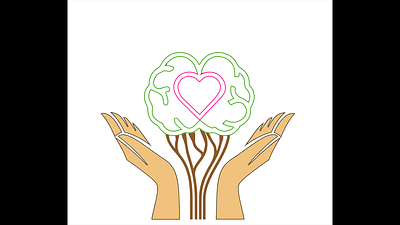 "Raya- The Mental Health Care" Logo graphic design illustrator uxdesign uiux logo positiveimpact communitysupport uiux uxdesign uiux