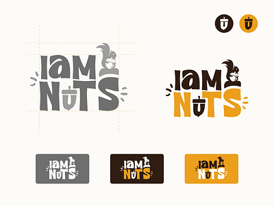 Nut and Squirrel Logo Design For Food Brand a letter logo adobe illustrator brand logo branding business logo corporate identity design food logo graphic design icon illustration logo logo design logotype design minimal nuts logo squirrel logo typography vector wordmark logo