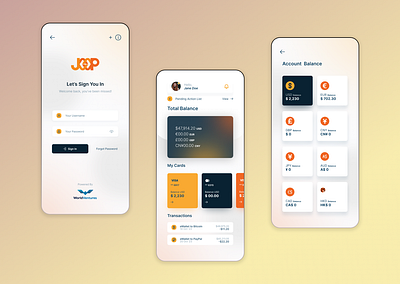 Joop - Fintech app concept concept design design figma fintech ui uidesign uiux