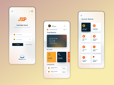 Joop - Fintech app concept concept design design figma fintech ui uidesign uiux