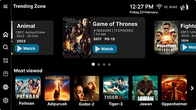 TV APP PAGE UI . 025 100days ofui 25 dailyui dailyui025 day025 ui uiux