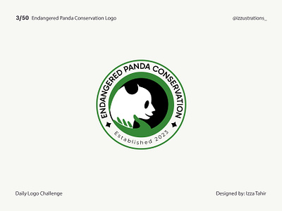 Endangered Panda Conservation branding design graphic design illustration logo vector