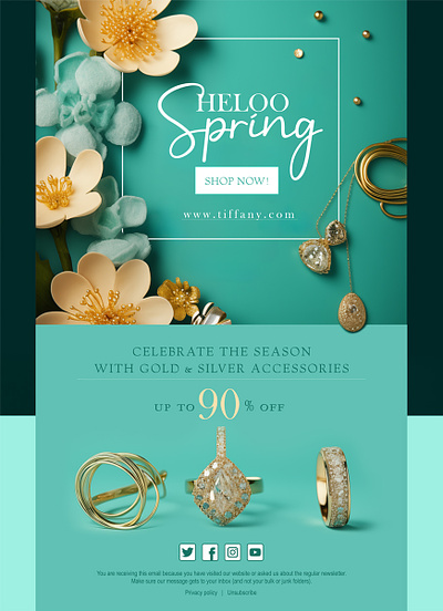 Spring Sale Email Newsletter email newletter newletter sale news letter spring sale newsletter