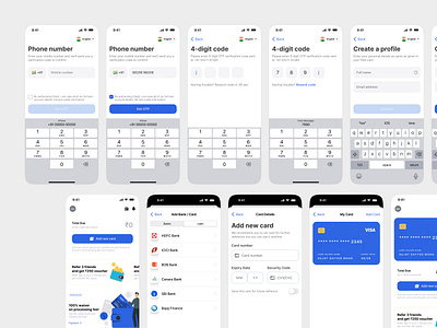 CheQ - Credit Card Management App v1.0 banking app card management cheq cred credit card app credit card management app credit card ui finance mobile ui mobile ui design on boarding sign in