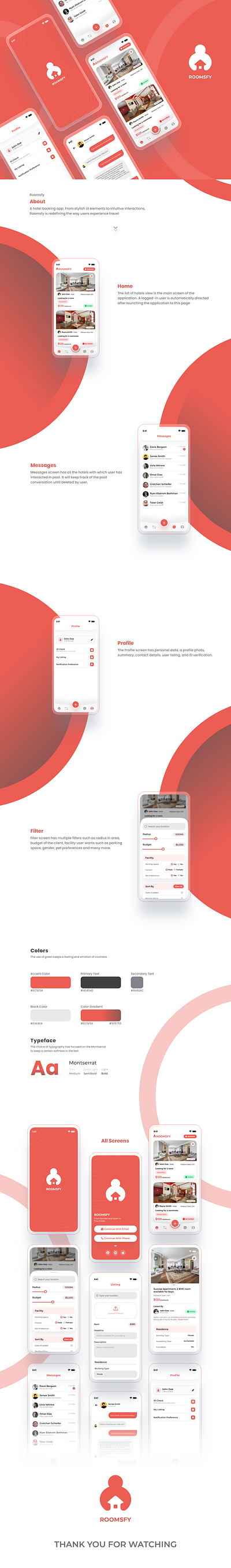 ROOMSFY - Hotel Booking Design hotel booking design mobile app ui mobile ui room booking ui ui uiux