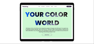 Painting Website animation app ui figma graphic design landing page ui ui ui ux ux web ui website website design website mockup website ui ux