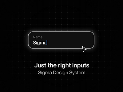 Sigma Design System component design system input sigma sigma design system ui uikit ux
