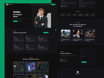 Personal Portfolio Landing Page HTML Template creativeprofessionals htmltemplate onlinepresence personalportfolio webdesign