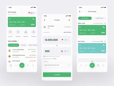 Digital Banking App - ArmaBank app bank banking branding card center chart clean concept credit card data design finance global illustration ios loan transaction transfer ui website