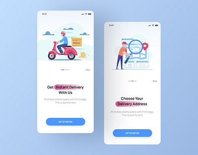 Onboarding - Mobile App app design e commerce illustration mobile app design onboarding ui uiux ux visual design