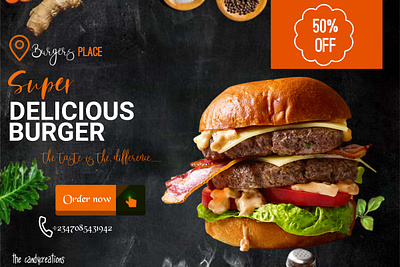 Burger graphic design illustration