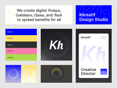 Khreatif Studio | Brand Expression agency animation brand brandadnimation brandexpression brandguideline brandidentity branding clean design graphic design illustration kh khreatif kreatif logo motion graphics supergraphic typography ui