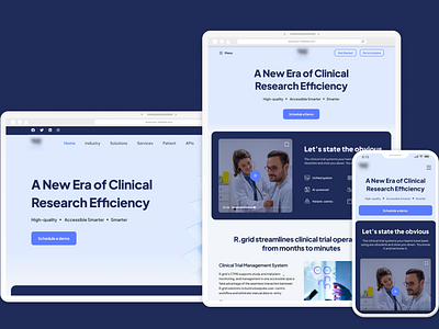 Healthcare Responsive Landing Page UI | Web | Tablet | Mobile figma figma freelance designer figma landing page design figma responsive design healthcare landing page landing page medical responsive landing page mobile responsive landing page responsive design