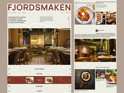 Restaurant Website Design Concept design food food menu restaurant restaurant website ui ux web website