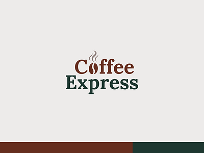 Coffee express | Logo design brand identity branding clean logo coffee logo identity design kathmandu logo design logo designer logo designer in kathmandu logo designer in nepal logo designs minimal logo modern logo nepal sleek logo smoke logo vapour logo vector vector logo