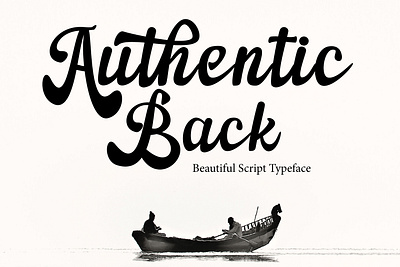 Authentic Back Font Script 3d animation branding design font graphic design handwritten fonts illustration logo motion graphics typeface typography ui