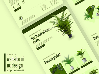 Homegrown Haven ecommerce website figma homegrown tree marketplace landing page online shop ui ui ux ux website