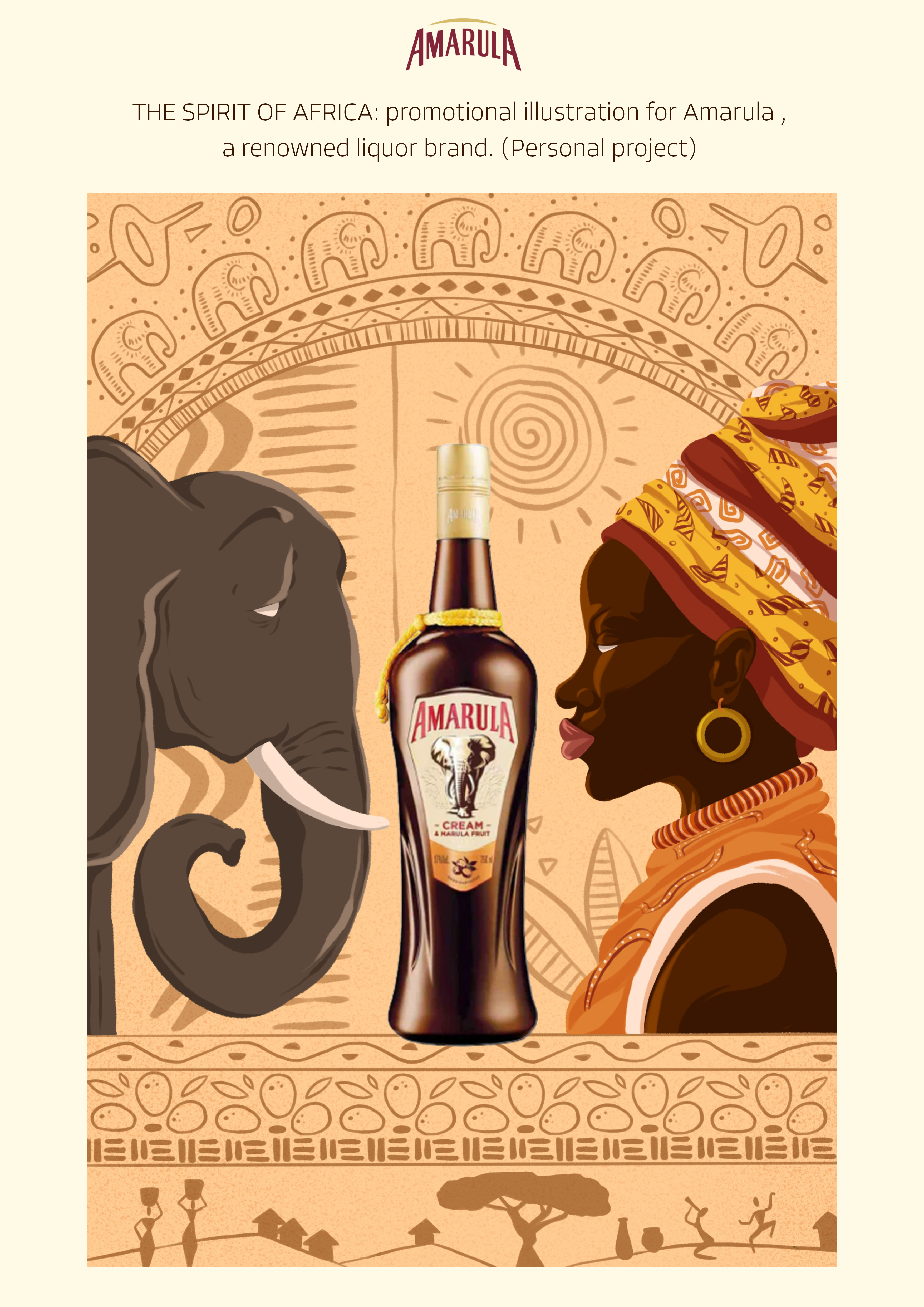 AMARULA advertising branding design digital art graphic design illustration poster
