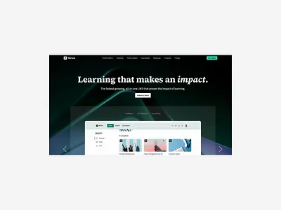 Thrive Landing Page design product design tech ui ux web webflow website