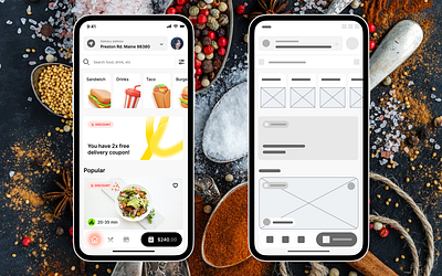 Food Delivery Home Page UI ui