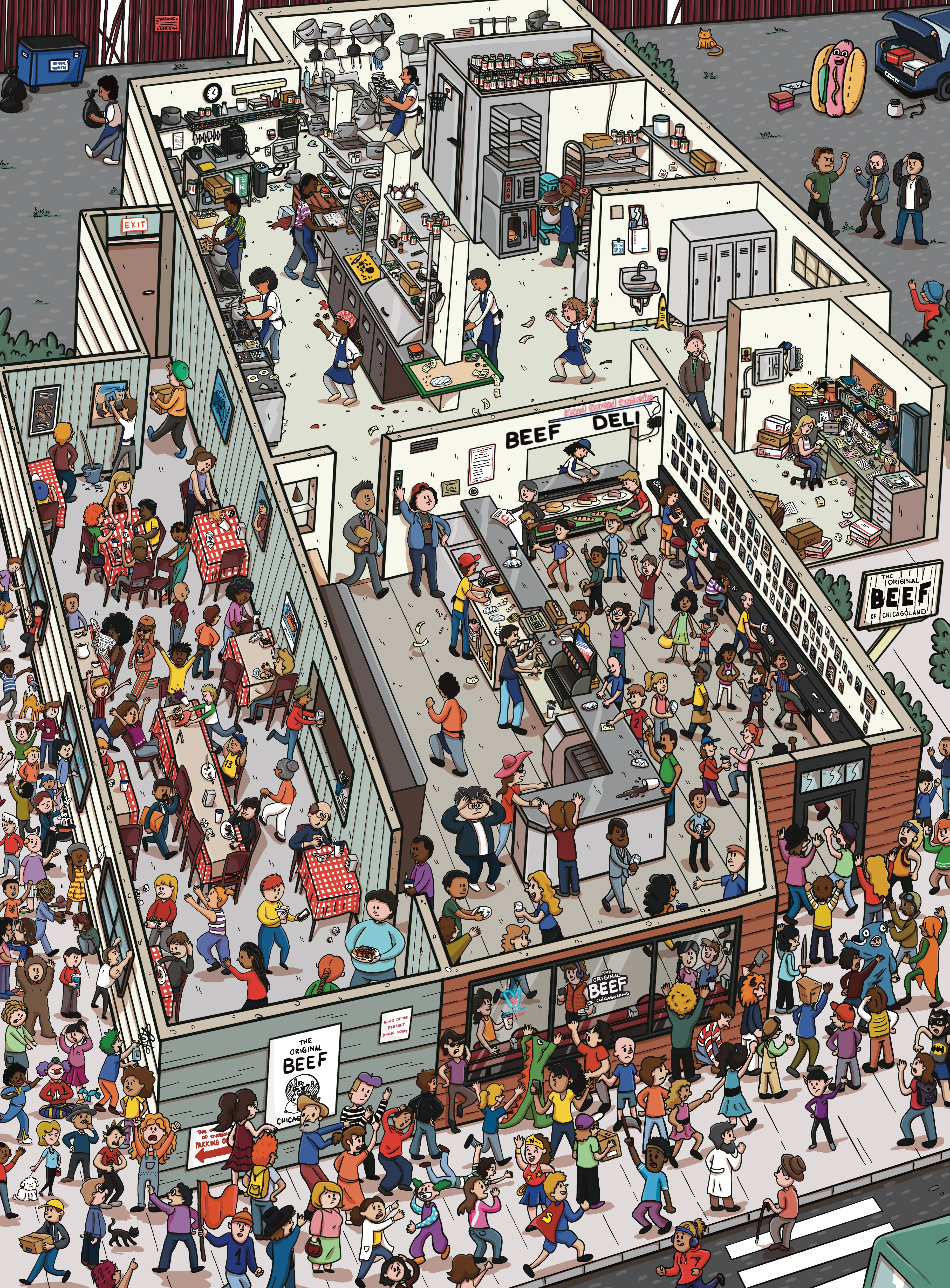 Search and Find "THE BEAR" advertising artwork cartoon design digital art graphic design illustration search and find