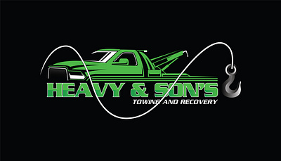 Towing and Recovery Logo branding business logo creative logo design flat logo illustration logo logo design branding modern logo towing and recovery logo towing logo