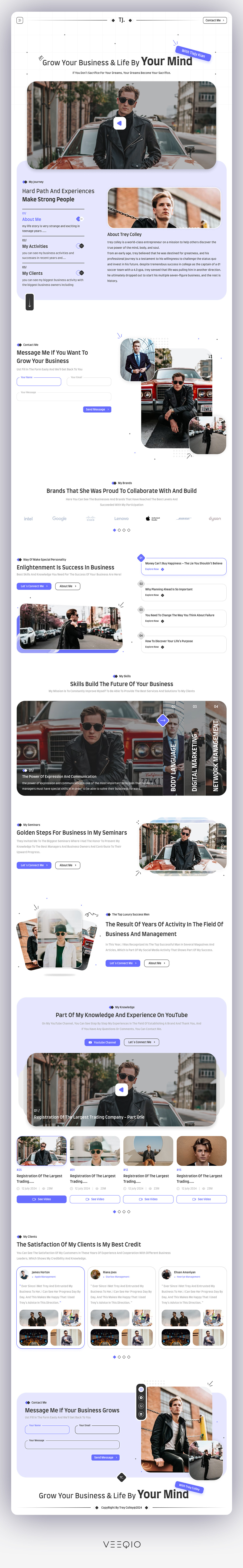 Personal brand website UI UX design: Entrepreneurship business entrepreneurship hire ui ux designer online business personal personal brand personal website ui ui ux design ux web development webdesign website
