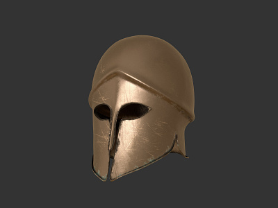 Corinthian helmet 3d 3dmodel ancient armor armor3d c4d c4drender cinema4d corinthian design greece hellas helmet helmet3d modeling