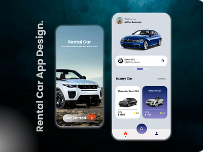 Rental Car App Design. app car car app design figma mobile rental car app design. ui