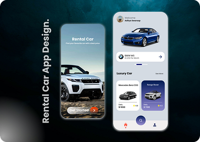 Rental Car App Design. app car car app design figma mobile rental car app design. ui