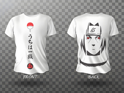 Itachi uchiha t shirt design branding graphic design