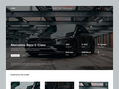 Car details page branding car details car details page car models car specification cars cta design design exploration figma product design specification page ui ui design ux ux design web design website