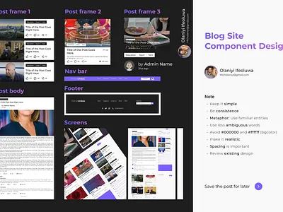 Blog Web Application UI Design app design blog blog site design positive concept ui ui designer uiux uiux design user interface ux