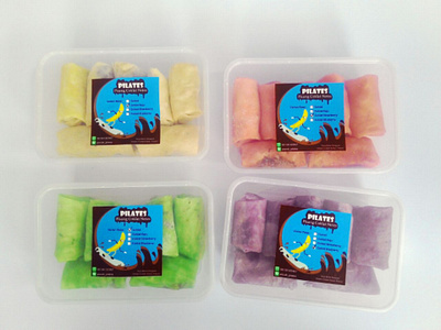 Packaging of PiLaTes (Pisang Coklat Netes) branding business flavour food graphic design logo product sticker