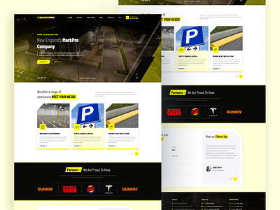 Construction & maintenance company branding design landingpage photoshop web web design