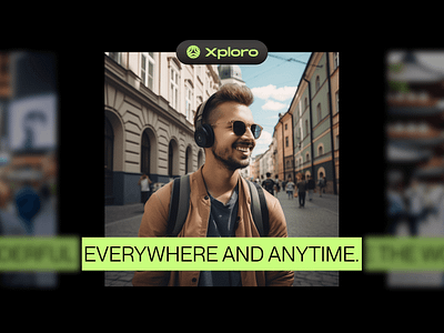 Xploro | Marketing Campaign for AI Travel Guide App app promotion marketing social media