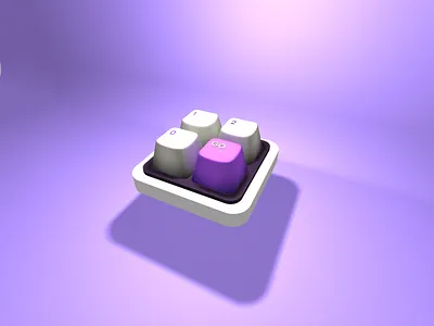 Mini-Keyboard 3d 3dart 3ddesign 3dmodelling c4d design keyboard spline