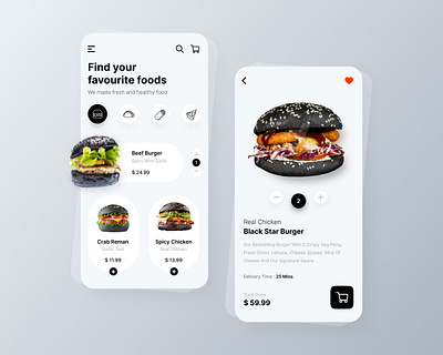 Food Delivery App 🍔 app design application design burger delery food food app mobile app online food top trend trending ui ux