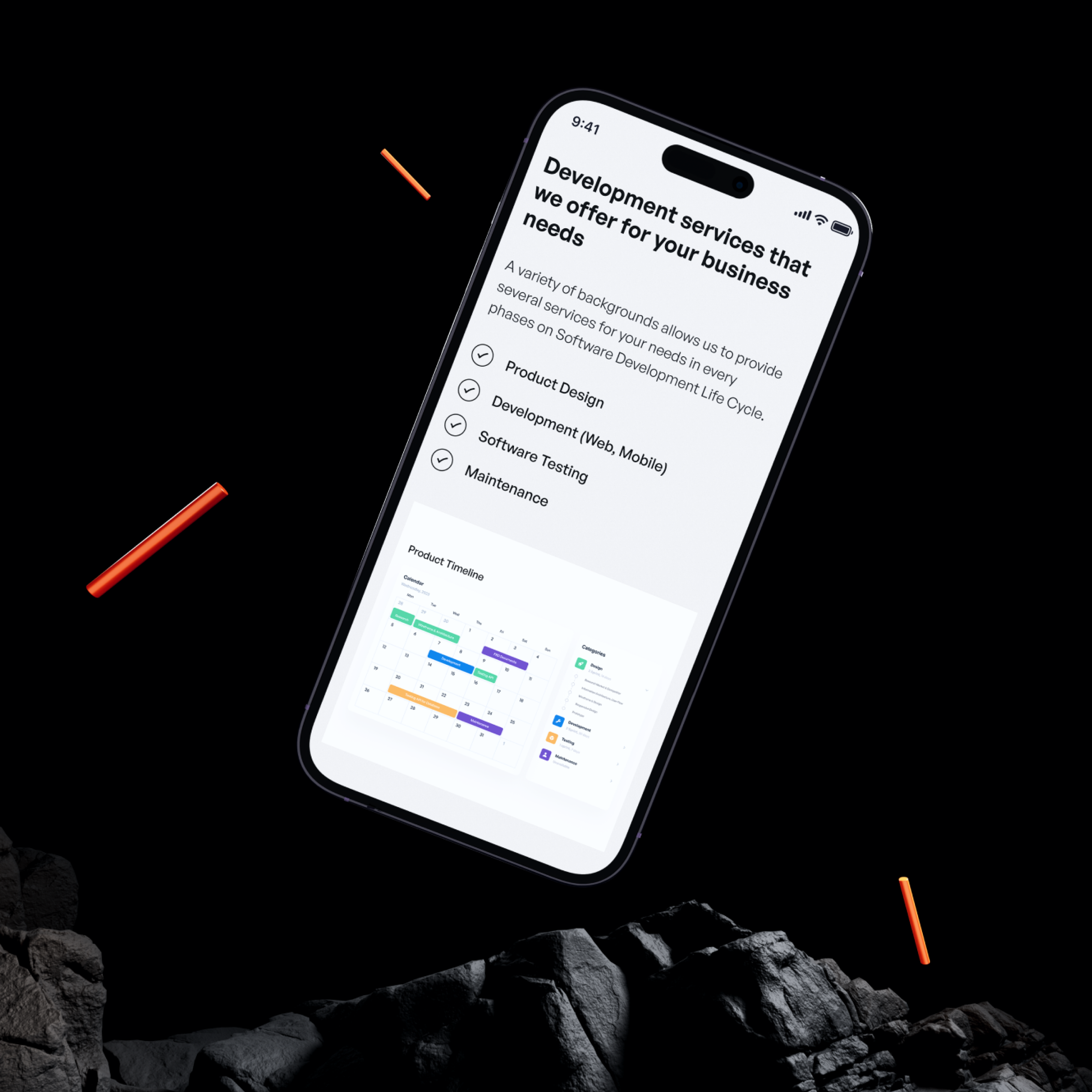 Mobile Development Services dailyui dark design mobile mockup responsive design ui ux webdesign