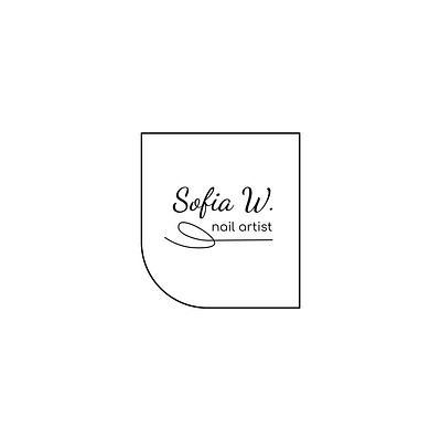 Logo design - Sofia W. business card business card design logo logo design visual identity design