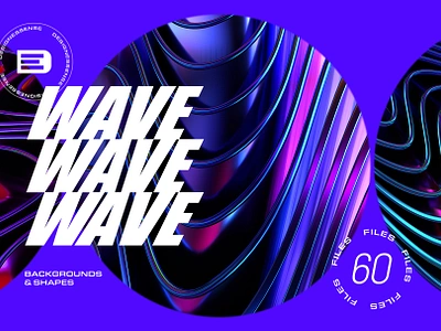 Design assets: Glossy Waves Backgrounds & Shapes 3d assets abstract assets branding design design resources download fashion free freebies geometric illustration modern poster resources ui webdesign