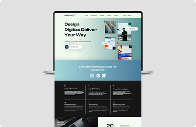 Embroidr.io homepage design branding design typography ui ux