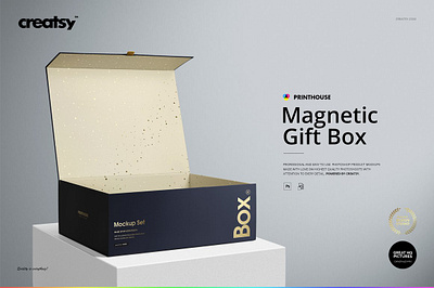 Magnetic Gift Box Mockup Set creatsy custom customizable design etsy magnetic gift box mockup set personalized print printable printed printing shop sublimated sublimation