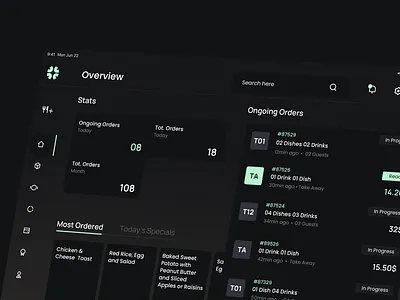 POS System Overview design interfacedesign orders pos ui uiux ux