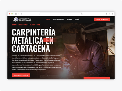 Elsevillano.pro - Metal carpentry Corporate Website design illustration web web design web designer web interface web ui website wordpress