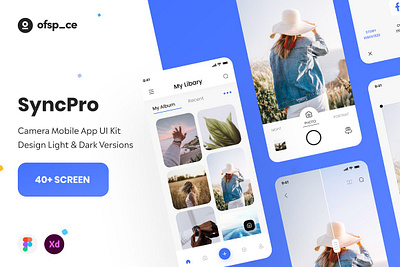 SyncPro-Camera App UI Kit adobe xd figma filter mobile app ofspace photo editor photo effect syncpro syncpro camera app ui kit ui and ux ui kit ui ux